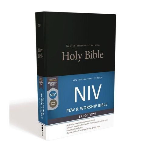 product_image_name-Ouri shop-NIV, Church Bible (Pew Bible), Large Print, Hardcover, Black, Comfort Print-1