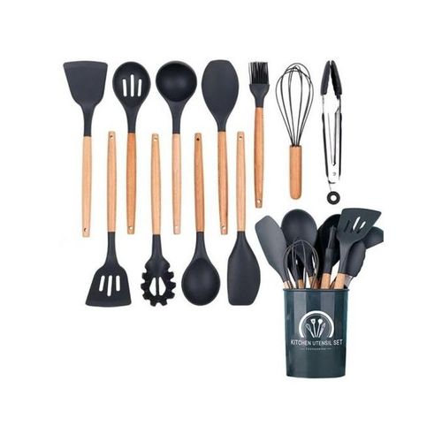 Generic Ensemble de 12 pcs ustensiles de cuisine silicone - Prix pas cher