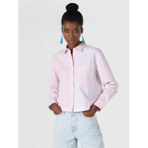 product_image_name-Colins-Chemise à manches longues Rose pour Femme-4