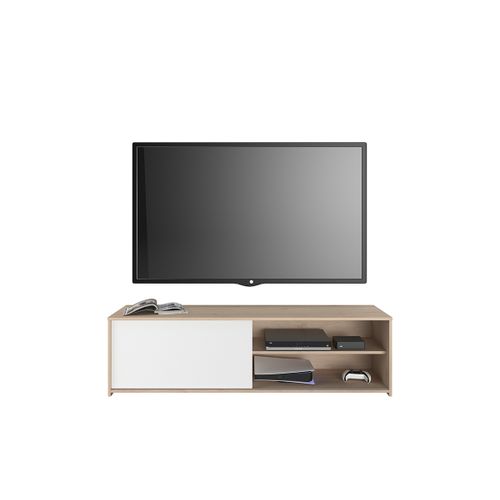 product_image_name-Kitea-MEUBLE TV TOMY - Chêne / Blanc-4