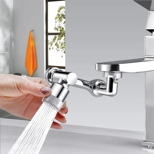 Generic Extension de robinet pivotant à 1080° en Acier inxodyable, Filtre  Anti-éclaboussures Multifonction à prix pas cher