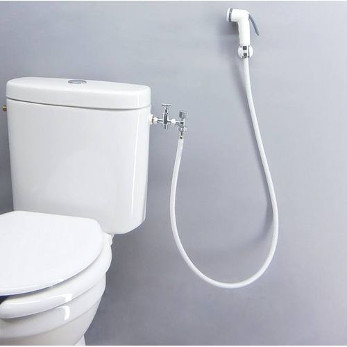 Generic douchette toilette WC blanc avec support et flexible à prix pas  cher
