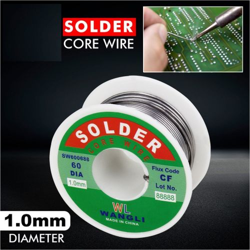 Generic Fil à souder en fer Soudage Flux Fil De Fer Étain Plomb Colophane  Noyau Soudure 1.0mm 3M à prix pas cher