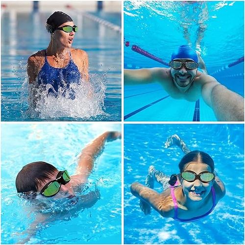 Lunettes de natation pour enfants, lunettes de natation anti-buée anti-uv  pour les jeunes étanches