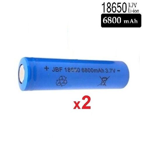 2 pile USB Rechargeable 18650 Piles 3.7V Li-ion 3800mAh