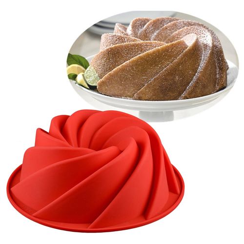 Moule à gâteau Spirale en silicone - Ø 17,5 x ht 4,8 cm – CUISINE AU TOP