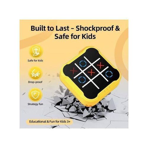 product_image_name-Generic-Tic-Tac-Toe Jeu – Console Portable Interactif avec Modes Mémoire & Réflexes-2