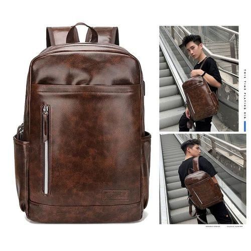 Generic Sac a dos en cuir vintage pour hommes sac a dos pour ordinateur a prix pas cher Jumia Maroc