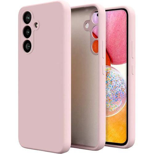 Case Pochette pour Samsung a34 Silicone Liquide Protection Rose