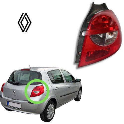 product_image_name-TYC-Feu Rouge Arrière Droit Pour Renault Clio 3 III-1