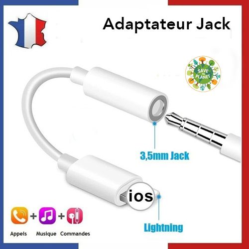 Adaptateur Jack Casque Iphone 12  Adaptateur Jack Casque Iphone