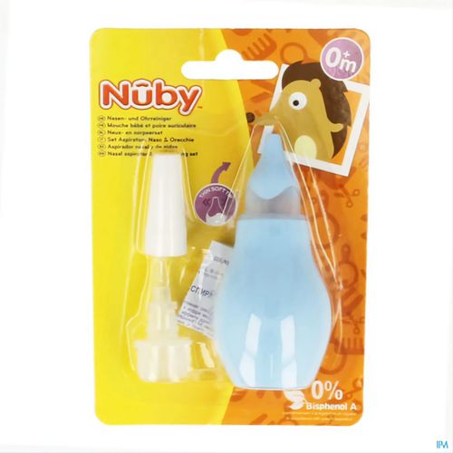 Nuby Set mouche bébé aspirateur nasal et poire auriculaire - 0m+ à