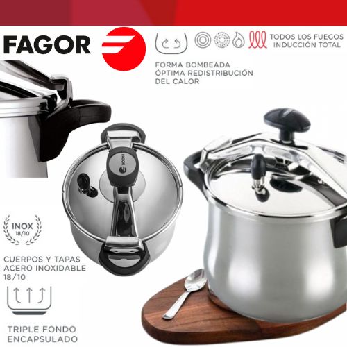 Fagor CLASSIC 8 Cocotte Minute 8 Litres en INOX 18/10 Autocuiseur