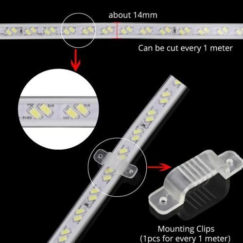 product_image_name-Led Strip-خمسة متر من شريط إضاءة 5730  مرن 220 فولت مقاوم للماء مزدوج اللون الأبيض-7