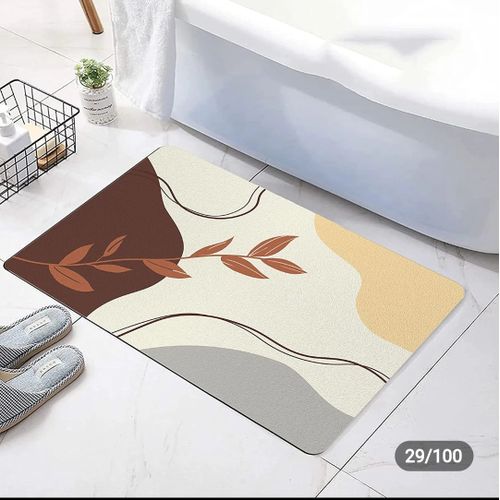 Generic Tapis de bain moderne antidérapant,Tapis absorbant pour