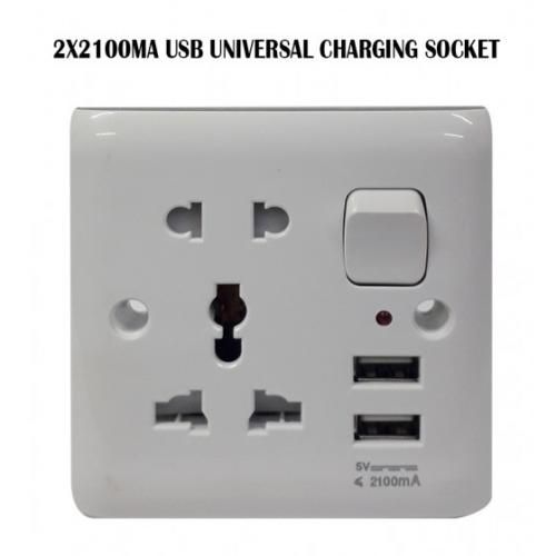 Generic INTERRUPTEUR MURAL PRISE DE CHARGE UNIVERSELLE USB à prix