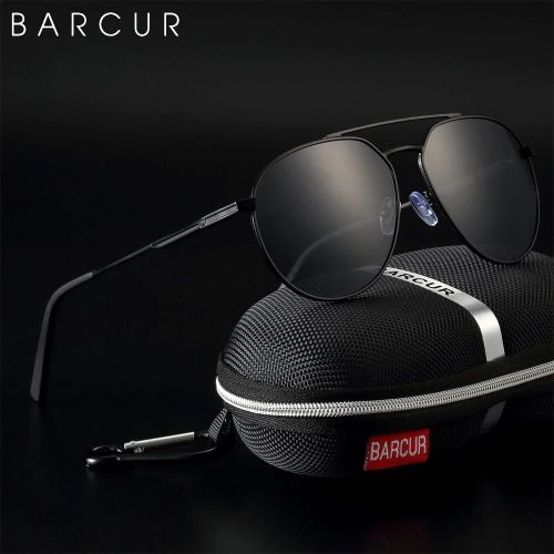 product_image_name-BARCUR-Lunettes De Soleil Classiques Pour Hommes Noir-2