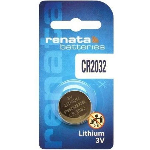 Renata Batterie 3V au Lithium CR2032, Pile Bouton 3 volts CR 2032