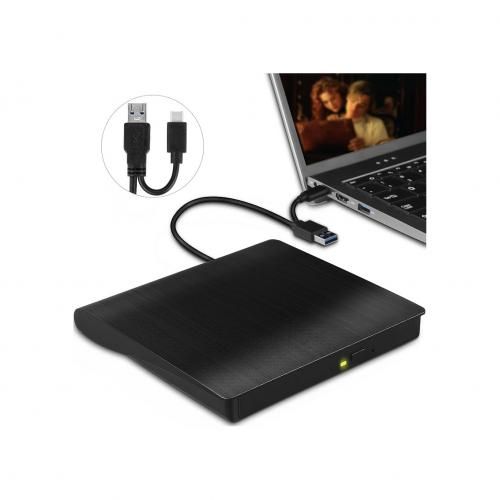 Generic - Lecteur de disque externe, USB C 3.0 et Type-C Lecteur