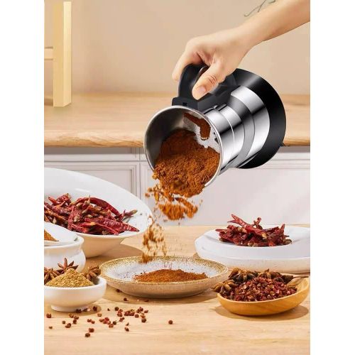 product_image_name-Generic-Moulin à café électrique en INOX pour noix, haricots, épices, céréales 300W-3