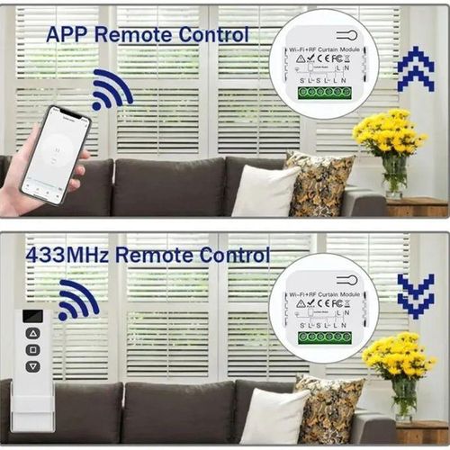 product_image_name-Diy-Interrupteur WiFi et Telecommande RF433Mhz pour rideaux, volet roulant,Tuya,Google Home, Alexa-5