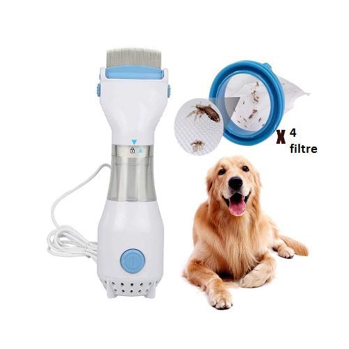 Biudxbo Peigne Anti Poux Electrique, aspirateur with Trois filter children  pet filtre à cheveux, Professionnel Poux Outil de Nettoyage