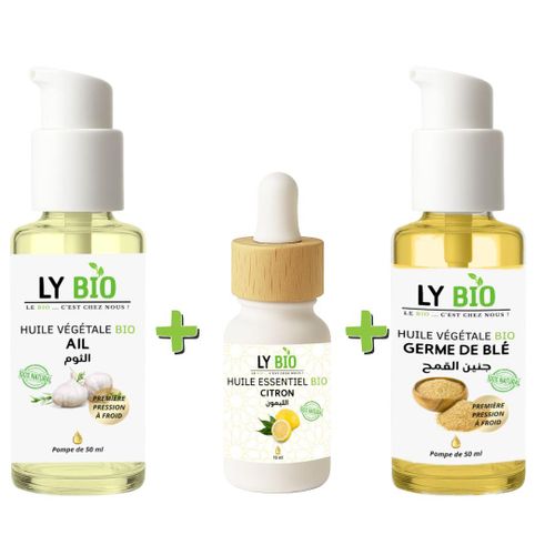 product_image_name-LY BIO-PACK HUILE AIL 50ML - POMPE + HUILE ESSENTIEL CITRON 10ML + HUILE GERME DE BLE 50ML - POMPE-1