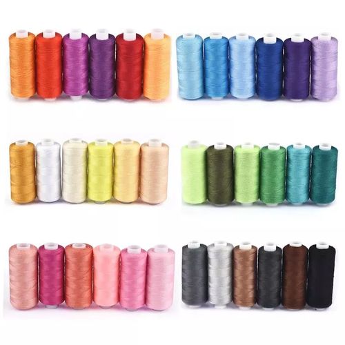 Generic 36 pcs Bobine de Fil à Coudre et à Broder, 400 Yards, 100%  Polyester à prix pas cher