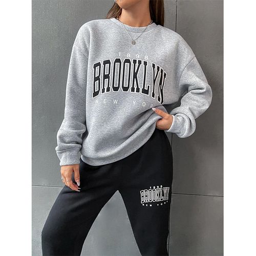 Generic Survêtement 2 Pièces Ensemble Jogging Tracksuit Hoodies Femmes Ref  55 - Gris à prix pas cher