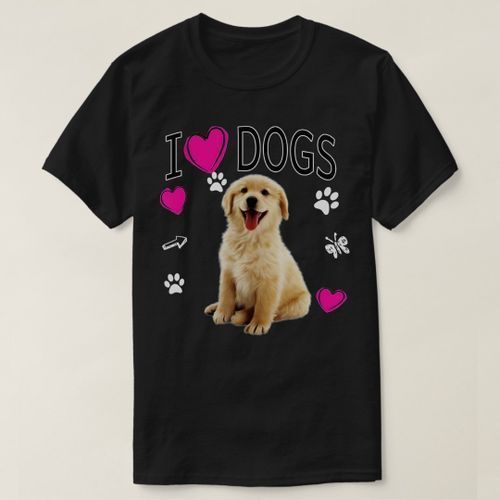 product_image_name-Generic-T -shirt I Love Dogs - Golden Labrador Retriever T-3