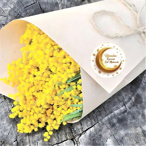 product_image_name-Generic-24/48 autocollants de Ramadan Croissant de Lune Doré avec Feuilles et Étoiles Motif Texte Eid Mubarak pour Décoration de Fête et Cartes de Vœux-7