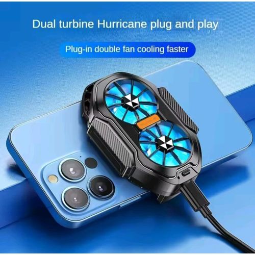 product_image_name-Generic-مروحة مزدوجة قابلة للشحن للهاتف المحمول، مبرد عالمي، طويل الأمد، تبريد قوي-2