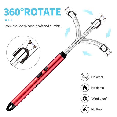 product_image_name-Generic-ولاعة كهربائية قابلة للشحن USB بقوس بلازما مزدوج – مرنة، بدون غاز، مقاومة للرياح-1