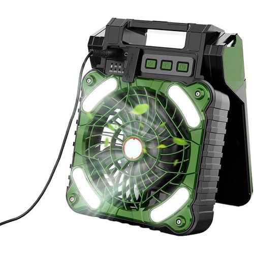 product_image_name-Generic-Ventilateurs solaires portables 7800 mAh, lanterne LED rechargeable, ventilateur de camping à énergie solaire, 4 vitesses, vent puissant, pliable à 90 °-4