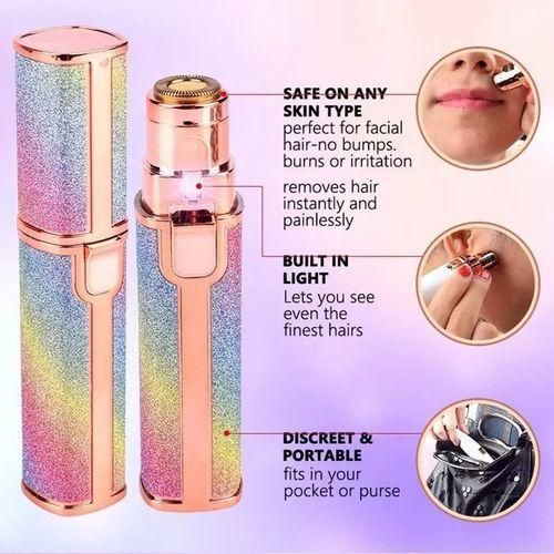 product_image_name-Generic-2 en 1 Tondeuse à sourcils électrique Rechargeable épilateur corps - femme-4