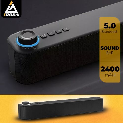 iboga Barre de Son Bluetooth PC TV Enceinte Bluetooth Haut Parleur PC  Soundbar à prix pas cher