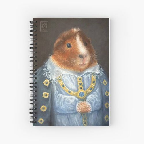 product_image_name-Generic-Lord Cesario Guinea Pig Portrait Spiral Notebook Bloc note-1