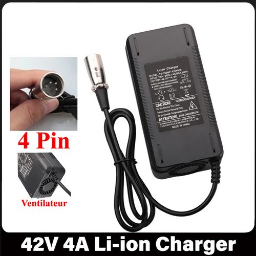 Generic Chargeur Velo electrique Scooter 42V 4A Connecteur XLR 4 Broches Ventilateur a prix pas cher Jumia Maroc