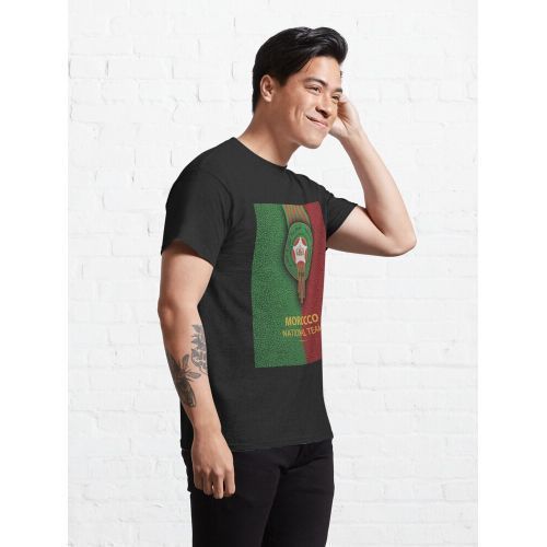 product_image_name-Generic-garder son calme et soutenir le maroc T-shirt Noir-3