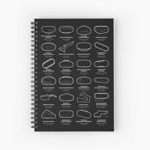 product_image_name-Generic-Nascar Race Tracks 2022 Season Spiral Notebook Bloc note-1