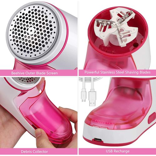 Rasoir Anti-bouloche Electrique Rechargeable Fluff Fuzz Bobble Remover anti-peluche  pour Chandails