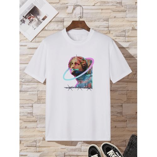 product_image_name-Generic-T-Shirt pour Homme - Blanc - Statue Aesthetic-1