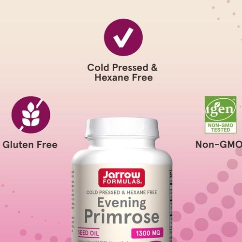 product_image_name-Jarrow Formulas-Evening Primrose  1 300 mg , Huile d'onagre, Soutien de la peau, 60 Softgels-7