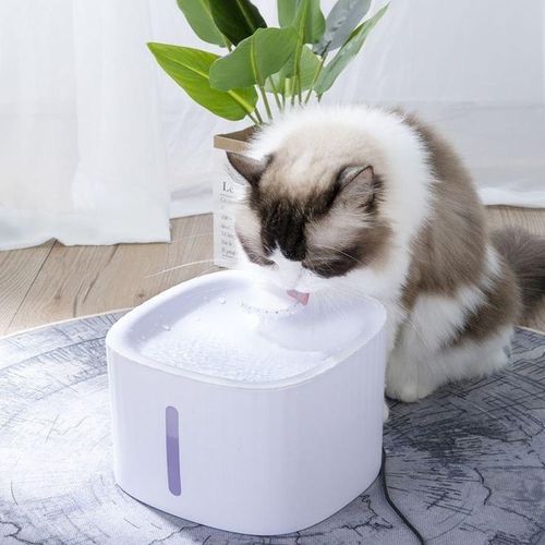 product_image_name-Generic-Fontaine à eau pour chat, distributeur d'eau automatique silencieux de grande capacité, 3L, avec pompe de Protection contre les brûlures sèches, blanche-1