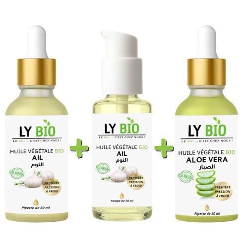product_image_name-LY BIO-PACK HUILE AIL 50ML - PIPETTE + HUILE AIL 50ML - POMPE + HUILE ALOE VERA 50ml - PIPETTE-1