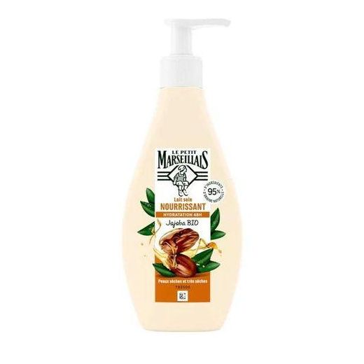 Le Petit Marseillais Lait Soin Nourrissant Hydratation 48H Jojoba oil Formulé avec des ingrédients naturels