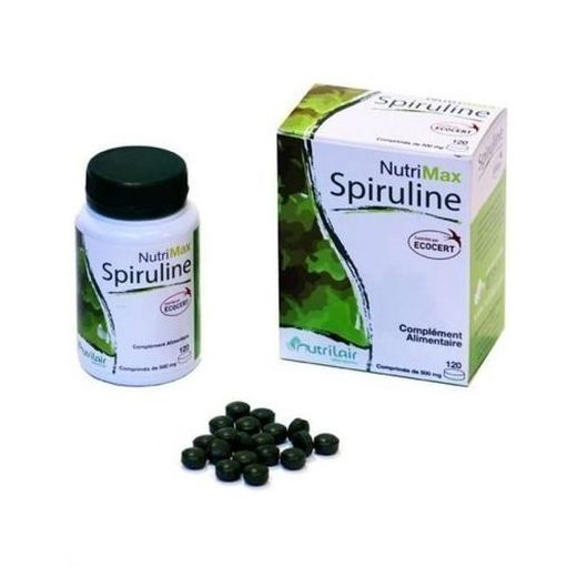 Nutrimax SPIRULINE 100%BIO BOITE DE 120COMPRIMES