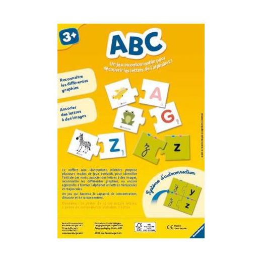 Ravensburger JEU EDUCATIF PUZZLE D’APPRENTISSAGE DE L’ALPHABET ABC – RAVENSBURGER - image 4