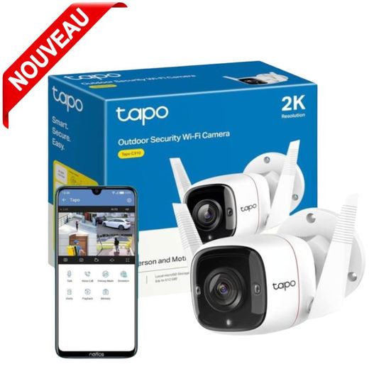 tapo Caméra de Surveillance WiFi Extérieur Intérieur C310 Caméra WiFi IP