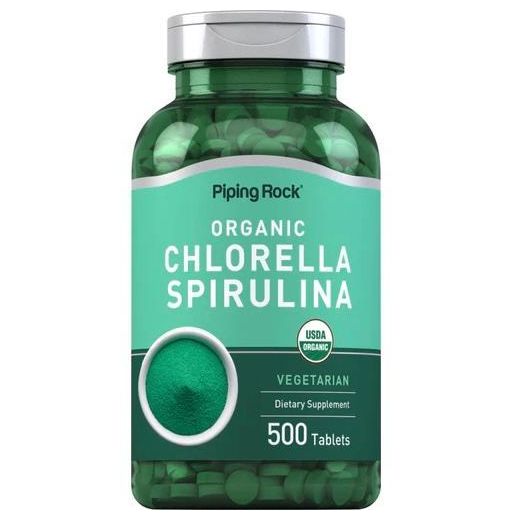 Piping Rock Chlorella & Spirulina Bio – Complément Alimentaire Naturel (500 comprimés) - image 3
